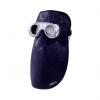 Leather hood.  Vulkan Komfort leather mask with metal frame and safety glasses 