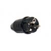 SCHUKO/16A.  Shock-proof plug, solid rubber 