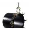 Medium-heavy, single chain clamp, complete system.  Single chain clamping system for easily clamping pipe-to-pipe, pipe-to-pipe elbow, pipe-to-T-piece or pipe-to-flange 
