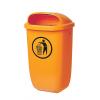 Abfallbehälter H650xB395xT250mm 50l orange SULO. Abfallbehälter H650xB395xT250mm 50l orange SULO