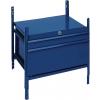 Schubladenelement LOGS 100 H520xB540xT390mm 2 Schubl.abschl.blau RAL 5022 LOGS. Élément de tiroirs LOGS 100 H.520xl.540xP.390mm 2 tiroirs verrouillable bleu RAL