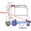 ON TG.11 MS TR.20/21.  Kit de montage pour fixation sur le chariot de transport 