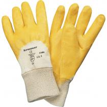 Handschuhe Lippe Gr.7 gelb Nitrilbeschichtung EN 388 Kat.II PROMAT
