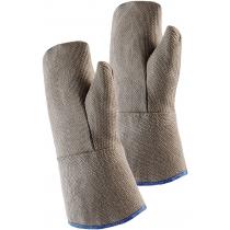 Hitzeschutzhandschuhe 5-Finger Universalgröße natur/silber m.alumin.Preox-Aramid 