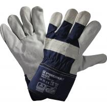 Handschuhe Weser Gr.10 blau Rindspaltleder EN 388 Kat.II PROMAT