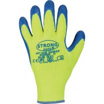 Handschuhe Harrer Gr.9 gelb/blau EN 388 Kat.II Acryl m.Latex