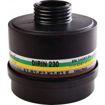 Mehrbereichskombifilter DIRIN 230 EN 14387, DIN EN 148-1 A2 B2 E2 K2-P3R D