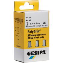 Blindnietmutter PolyGrip® Nietschaft dxl 7x13,5mm M5 Alu 50 St.GESIPA