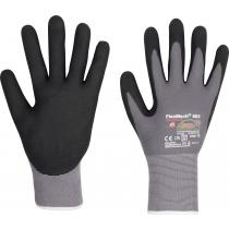 Handschuhe FlexMech 663 Gr.6 grau/schwarz Nylon/EL/Nitrilschaum 10 PA