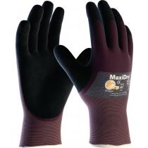 Handschuhe MaxiDry 56-425 Gr.8 lila/schwarz Nyl.m.Nitril/Nitril EN 388 Kat.II