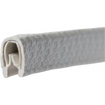 Kantenschutz Klemmber.1-2mm L.10m B.6,5mm H.9,5mm weiß-grau PROMAT
