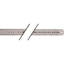 Stahlmaßstab L.500mm STA Teilung B =mm/1/2mm PROMAT