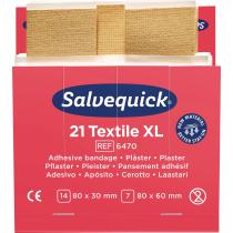 Pflasterstrips Salvequick Textilpflaster ext.gr.6Nachfüllpack je 21St.SALVEQUICK