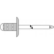 Blindniet PolyGrip® Nietschaft dxl 4,8x10,0mm K16 Alu/Stahl 25 St.GESIPA