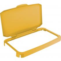Klappdeckel PP gelb B510xT285mm f.Abfallbehälter 60l lebensmittelecht DURABLE