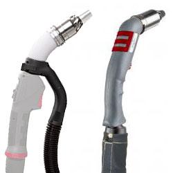 Welding fume extraction torches