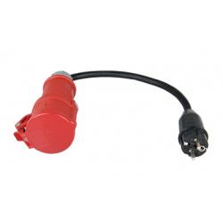 ADAP CEE/SCHUKO.  Plug socket adapter, 0.5 m 16 A CEE/shock-proof 