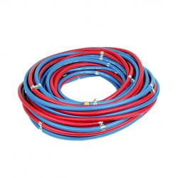 13mmX5m 6x3.5mm.  Twin oxyacetylene hoses with textile insert for combustion gas/oxygen with plastic  Gas type: Acetylene oxygen 