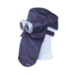 LH Vulkan 50 mm.  Calotta in cuoio Vulkan comfort con telaio in metallo e occhiali protettivi (senza vetri) 