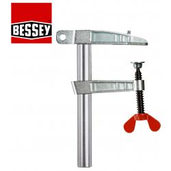 Bessey LP-1F 300A.  Earth clamps with wing screw, made of malleable cast iron, galvanised rail  300 A - 600 A 