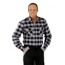 PLANAM Square 38/40.  Long-sleeve shirt with large chequered pattern 