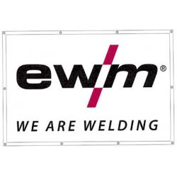 EWM logo banner.  Dimensions: 150 x 100 cm 
