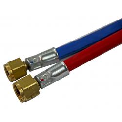11mmX5m 4x3.5mm.  双火焰软管，带适合燃气/氧气的纺织纤维配件  气体类型: 乙炔氧气 
