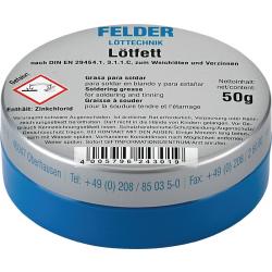 100 g Lötfett.  Fundente para trabajos generales de brazing blando en en aleaciones de cobre y cobre 