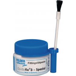 FELDER CU-Rofix®3-Spezial 230 - 250 °C Fittingslötpaste.  Solder paste for soldering copper pipes in drinking water and central heating installations compliant with DVGW standard GW 7 