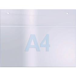 Wandprospekthalter DIN A4 quer Acryl transp.. Wandprospekthalter DIN A4 quer Acryl transp.