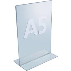 Tischaufsteller DIN A5 Acryl transp.freistehend. Tischaufsteller DIN A5 Acryl transp.freistehend