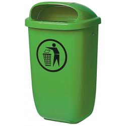 Abfallbehälter H650xB395xT250mm 50l grün SULO. 