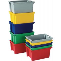 Rotating stackable containers