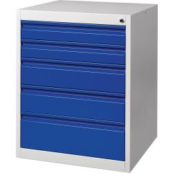 Schubladenschrank BK 600 H800xB600xT600mm grau/blau 5 Schubl.Einfachauszug. Schubladenschrank BK 600 H800xB600xT600mm grau/blau 5 Schubl.Einfachauszug . 