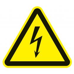 Warnzeichen ASR A1.3/DIN EN ISO 7010 200mm Warnung v.elektrischer Spannung Folie.  . 