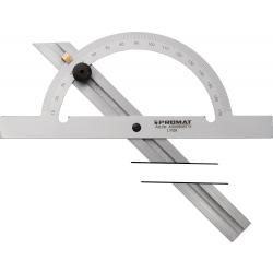 Winkelmesser Gradbogen-D.100mm Schienen-L.150mm PROMAT. Winkelmesser Gradbogen-D.100mm Schienen-L.150mm PROMAT