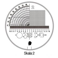 Messskala Tech-Line Skala-D.25/2,5mm Duo-Skala 2 SCHWEIZER