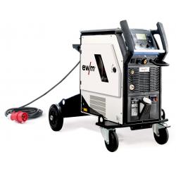 Taurus XQ 400 Synergic CW EX Wifi.   Equipment as delivered:  Welding machine, including wheel kit with single cylinder bracket, water cooling, 5 m mains connection lead including mains plug 